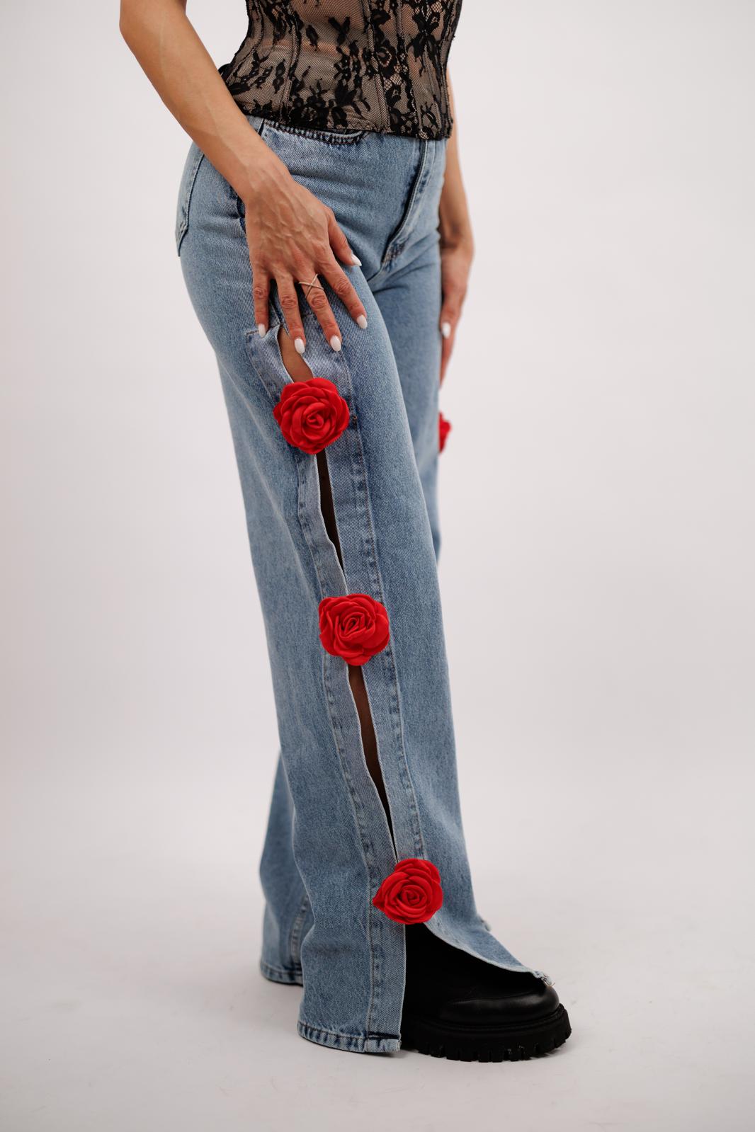 Blugi Flower Red Rose