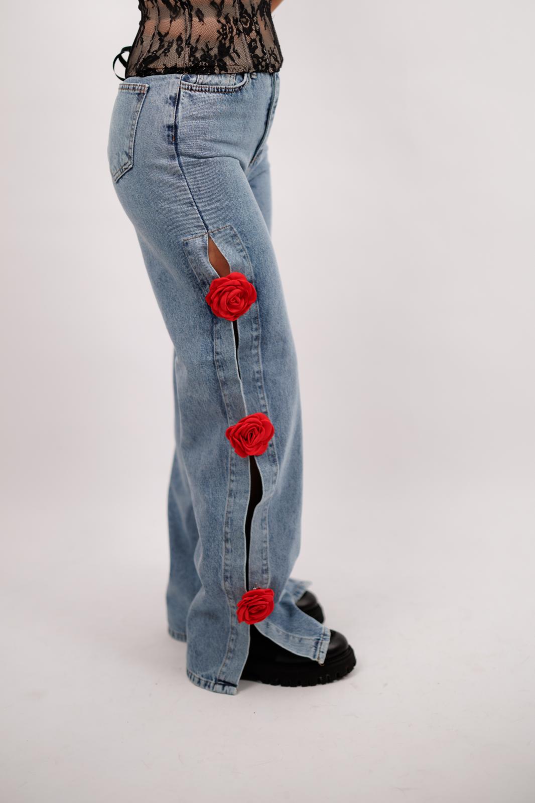 Blugi Flower Red Rose