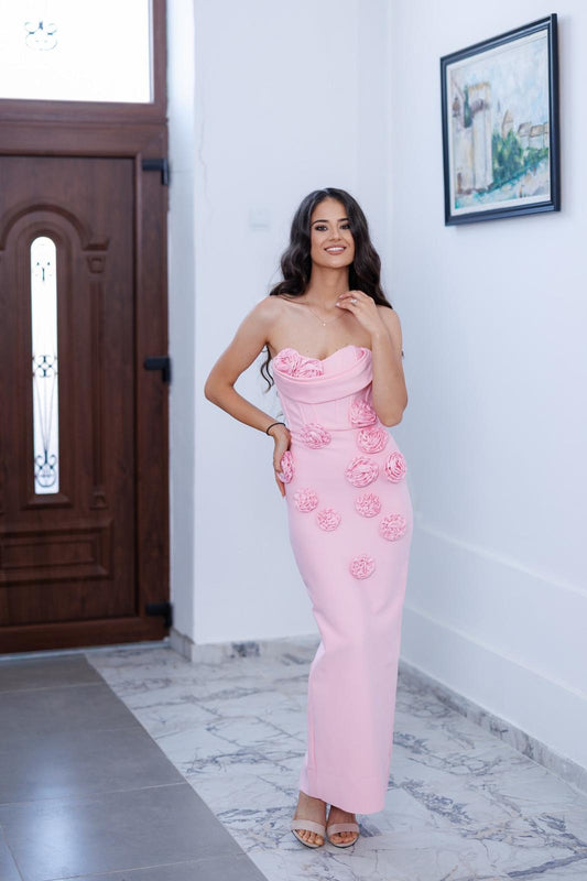 Rochie Roses Pink
